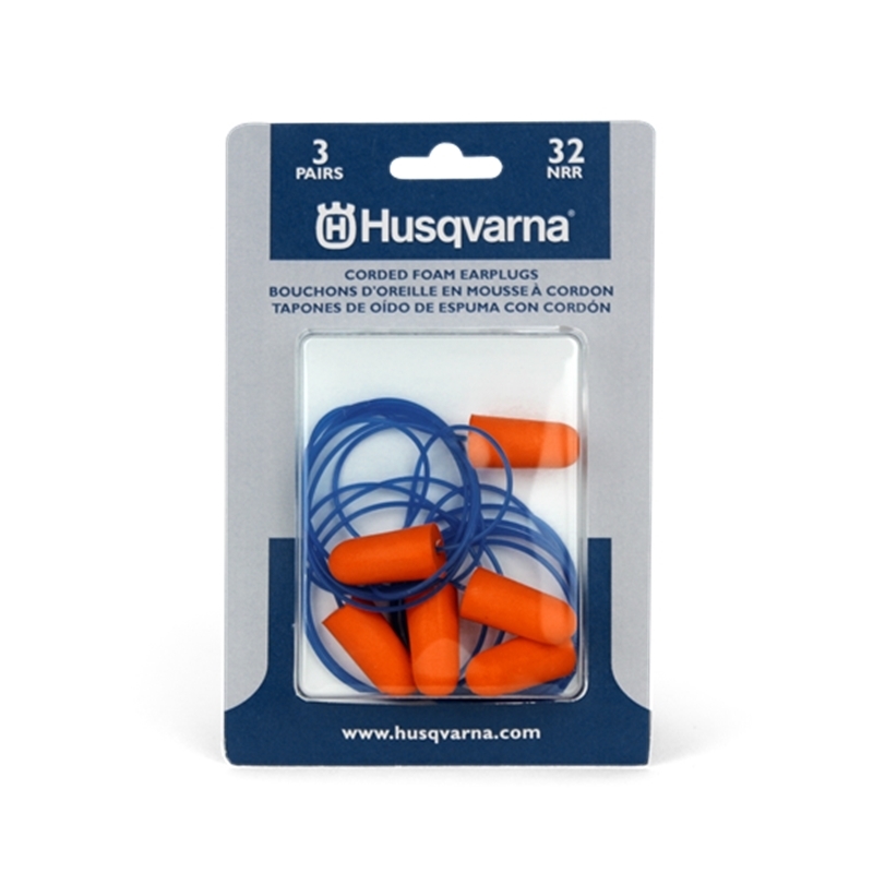 Husqvarna Corded Ear Plugs -3 PACK